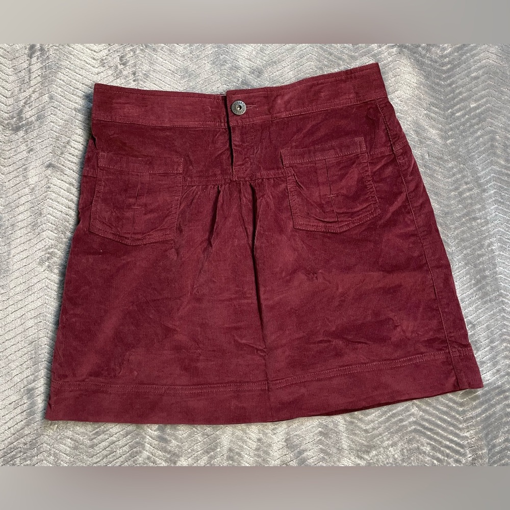 Athleta Cordoba‎ Raspberry Corduroy Mini Skirt 4.